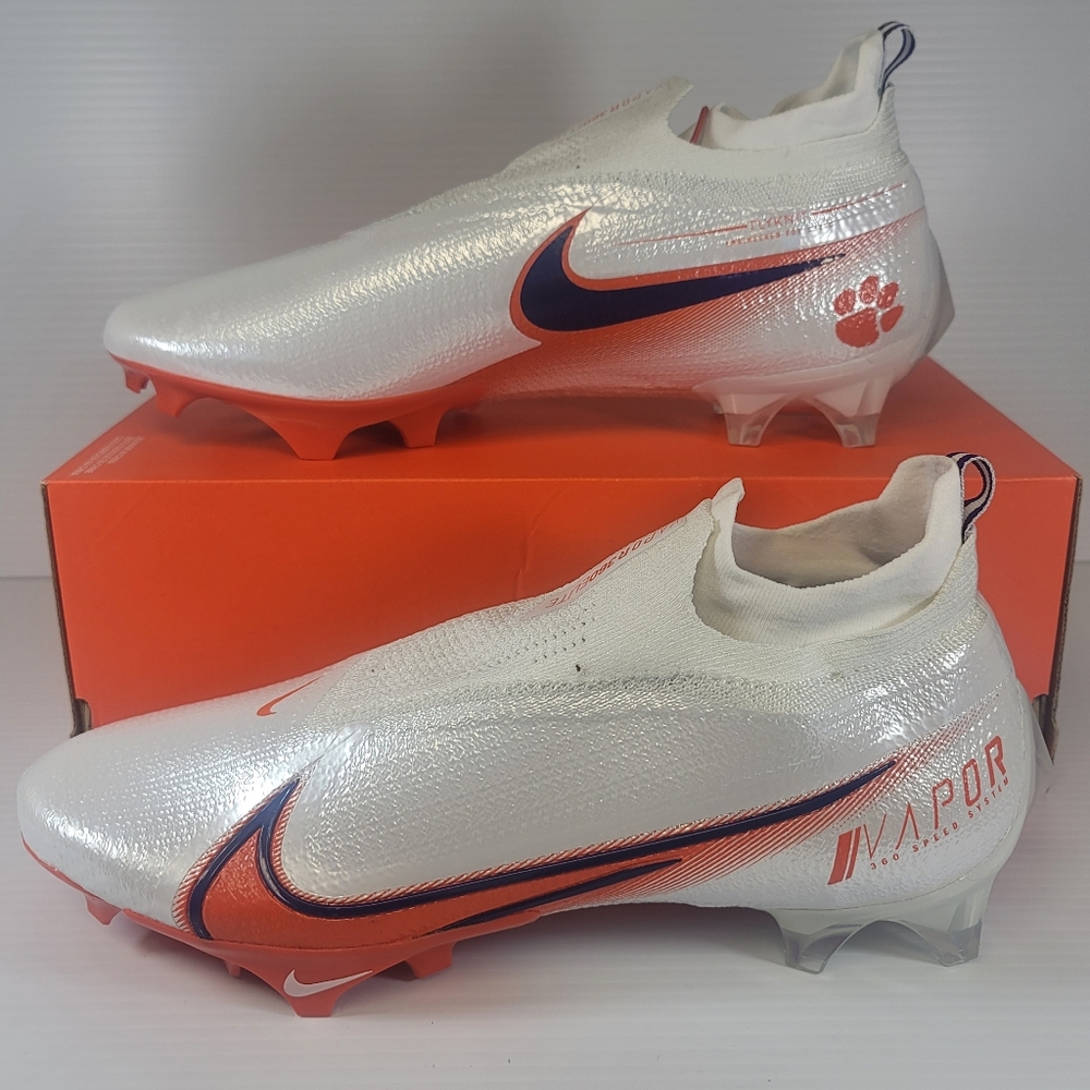 Mens Size 12 Nike Vapor Edge Elite 360 Clemson Tigers PE CV1673-112 Cleats